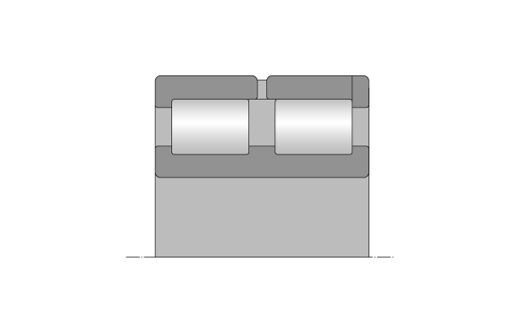 NNC圓柱滾子軸承，滿(mǎn)裝，雙列 